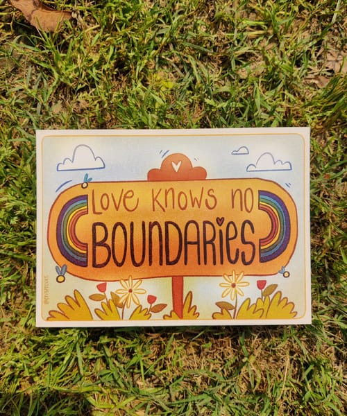 Love Knows no Boundaries Postcard
